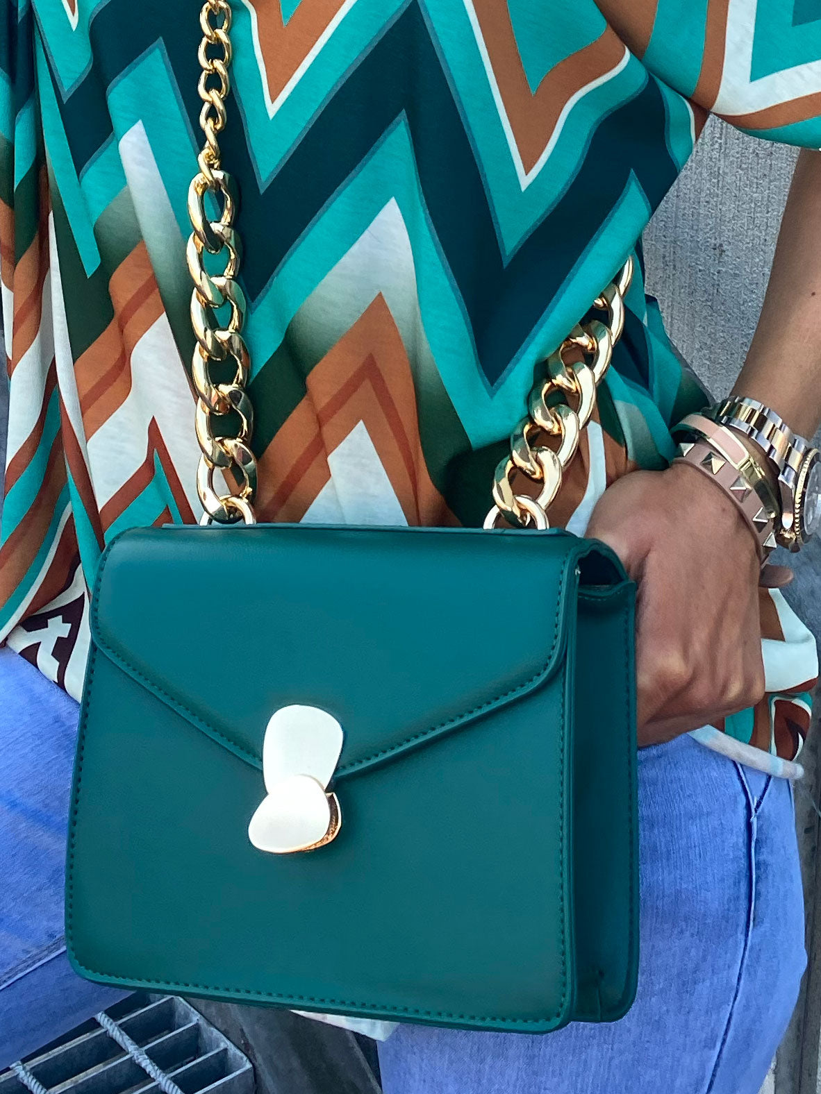 Paris - Lille taske med guldkæde